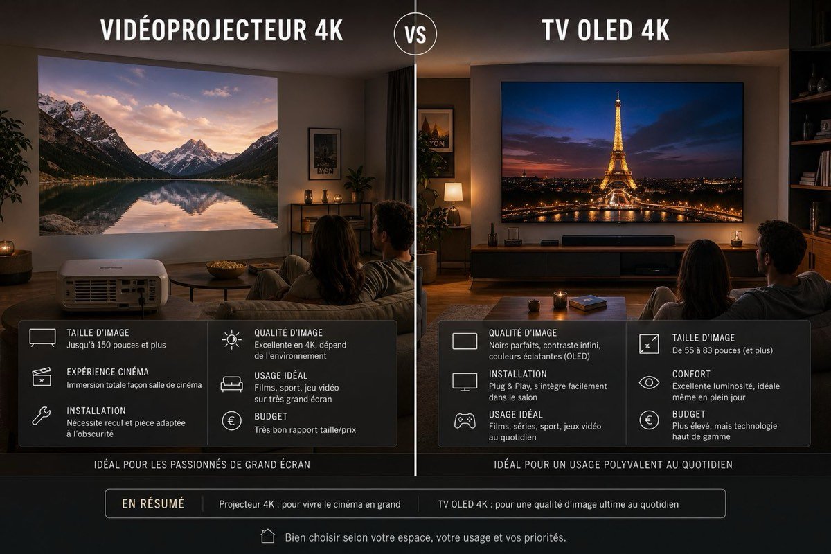Beamer 4K vs TV vergelijking Nederland