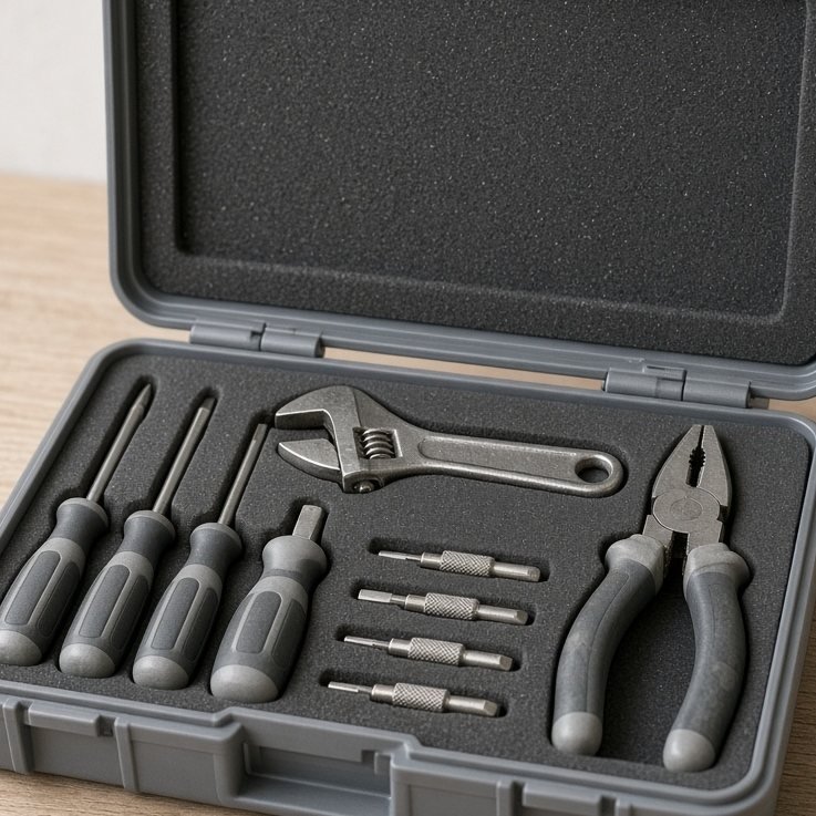 Werkzeug-Set für den Haushalt, 12-teilig — Detailansicht